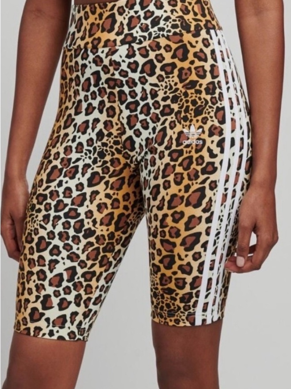 Like new Adidas originals Leopard Bike Shorts USXS sculpting tights rare